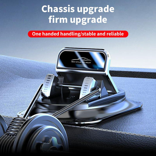 Car phone holder 360 degree rotation. suitablefor car navigation in-car dashboard. horizontaland vertica screen adjustment angle.suctioncup fixed non-slip mobile phone holdersuitable for iPhone and Android